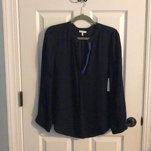 Joie navy silk top - new with tags!
